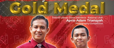 SISWA SMAN SUMSEL "APRIO ADAM" RAIH MEDALI EMAS BIDANG FOTOGRAFI DI FELSI 2021