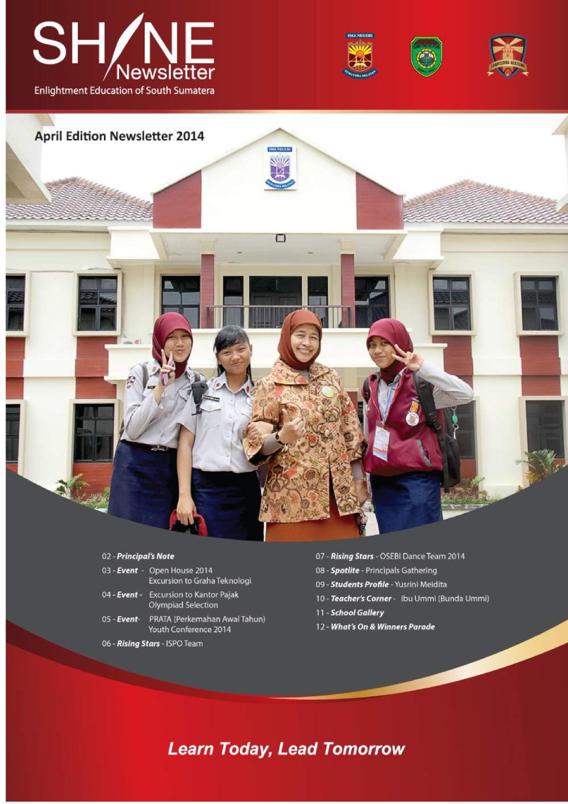 NEWSLETTER 2014 APRIL EDITION