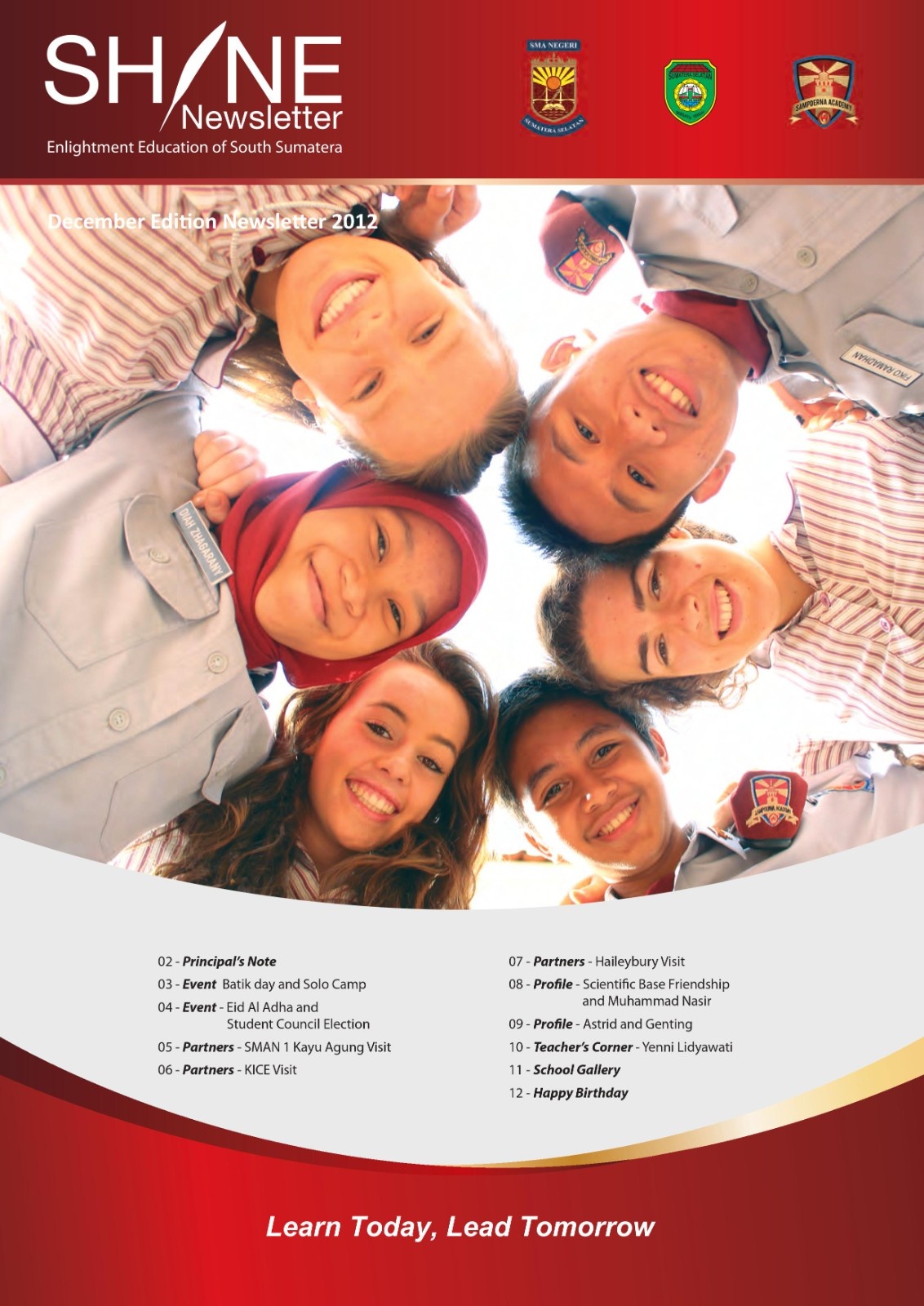 NEWSLETTER 2012 DECEMBER EDITION