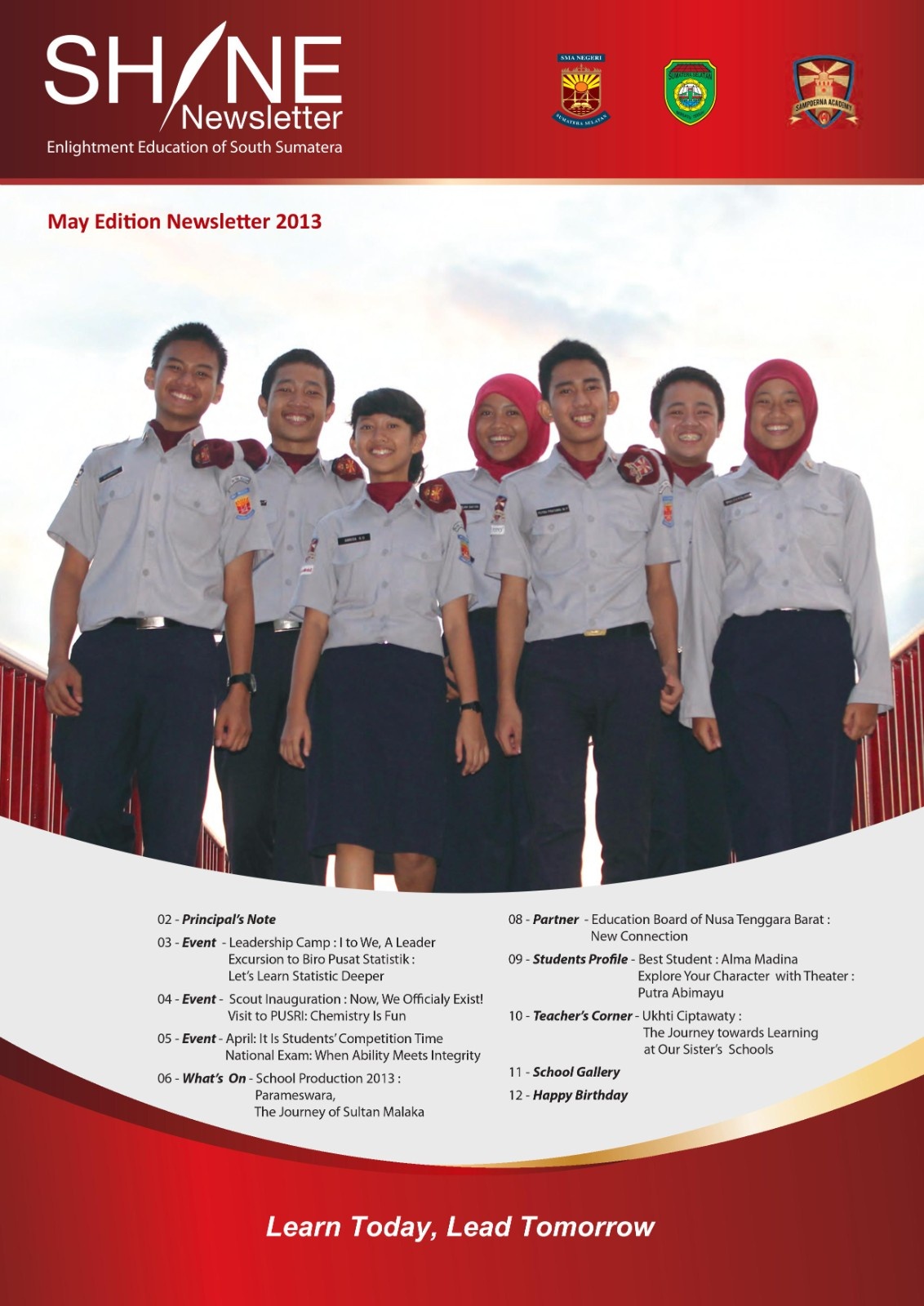 NEWSLETTER 2013 MAY EDITION