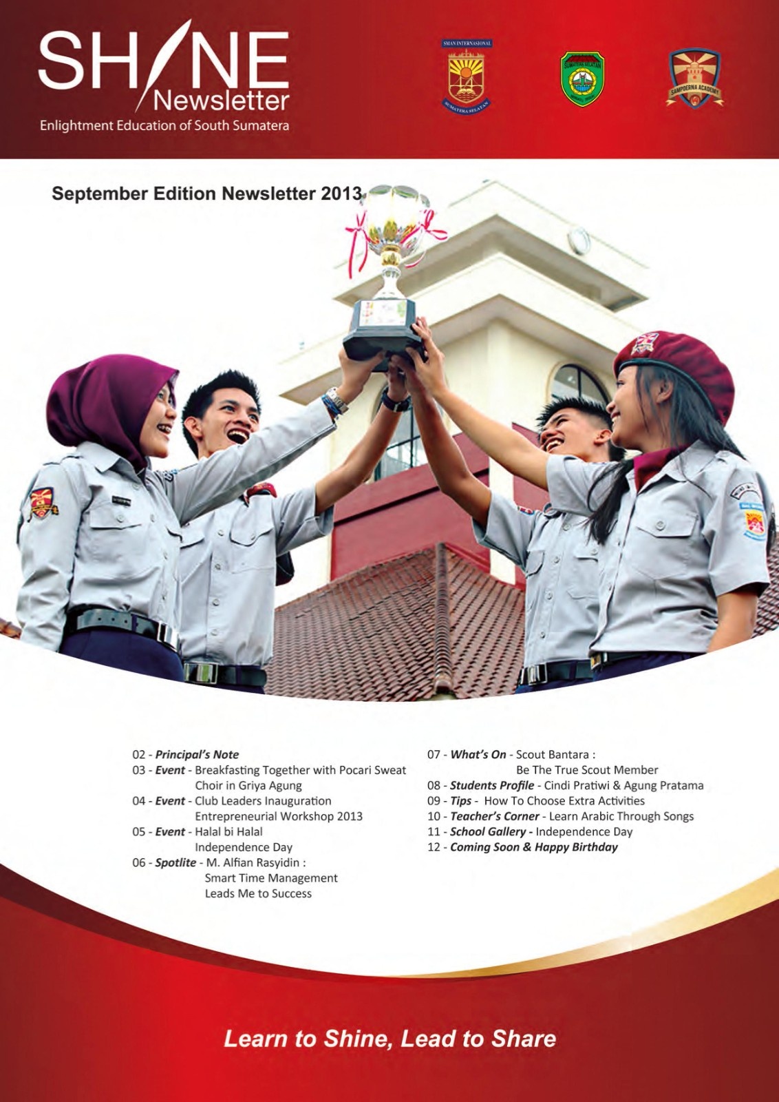 NEWSLETTER 2013 SEPTEMBER EDITION