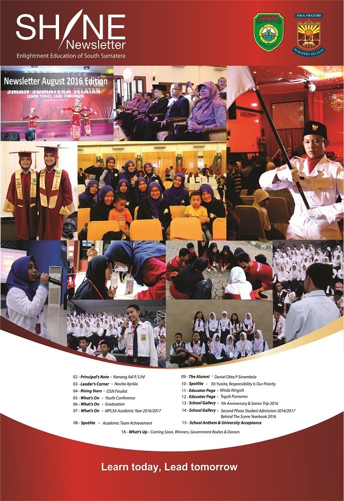 NEWSLETTER 2016 AUGUST EDITION